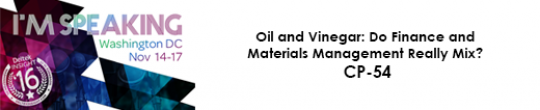 Oil and Vinegar: Do Finance and Materials Management Really Mix? CP-54