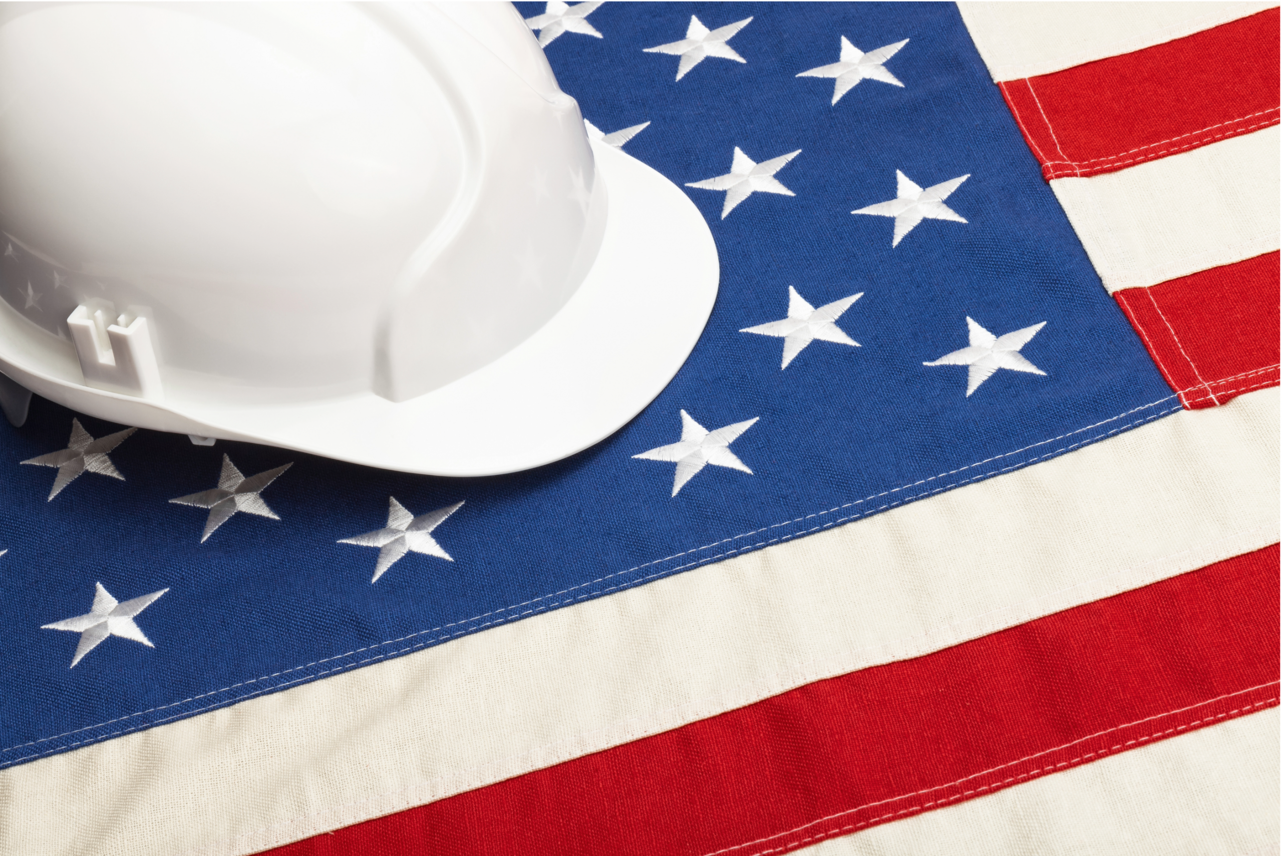 GovCon - Contractor Helmet on US Flag