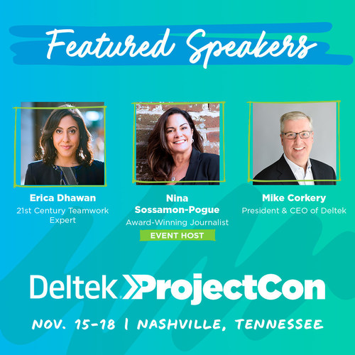 Deltek Announces Speakers and Sponsors for Deltek ProjectCon