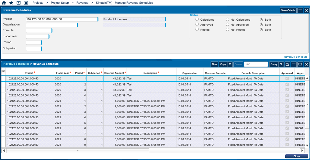 Revenue Accruals Deltek Costpoint Kinetek