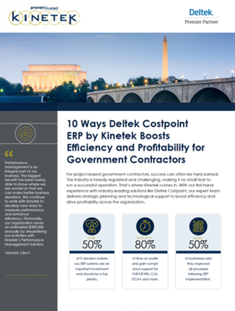 Preview of 10 Ways Deltek Costpoint  ERP Boosts  Efficiency and Profitability