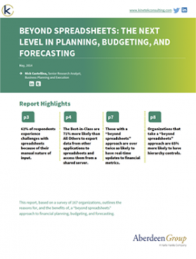 Beyond Spreadsheets: The Next Level in Planning, Budgeting, and Forecasting